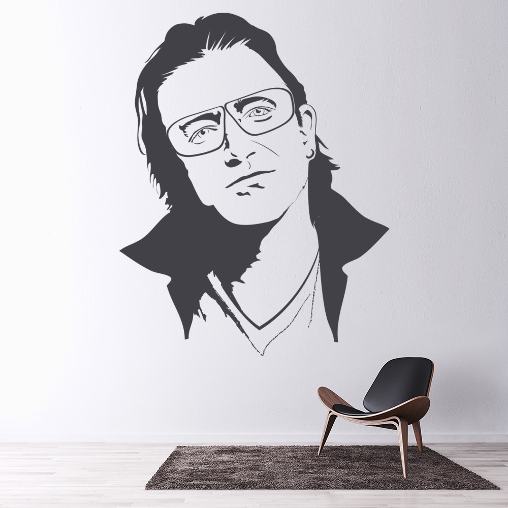 Bono Lead Singer U2 Wall Sticker | Icon Wall Stickers